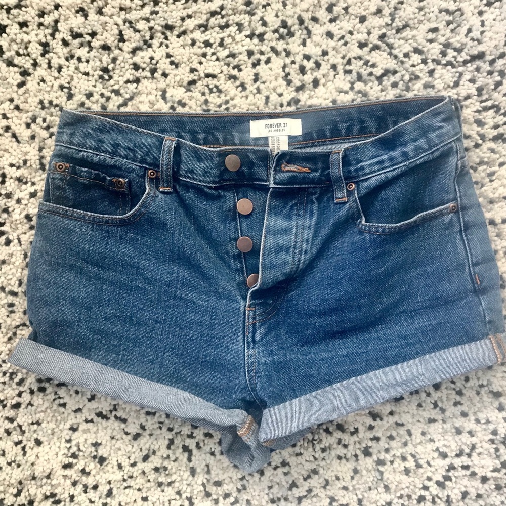 Forever 21 Blue Jean Shorts no zipper